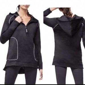 Good American Performance Hooded Tunic Size Small Black